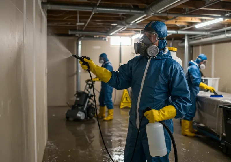 Basement Sanitization and Antimicrobial Treatment process in Cornelius, OR